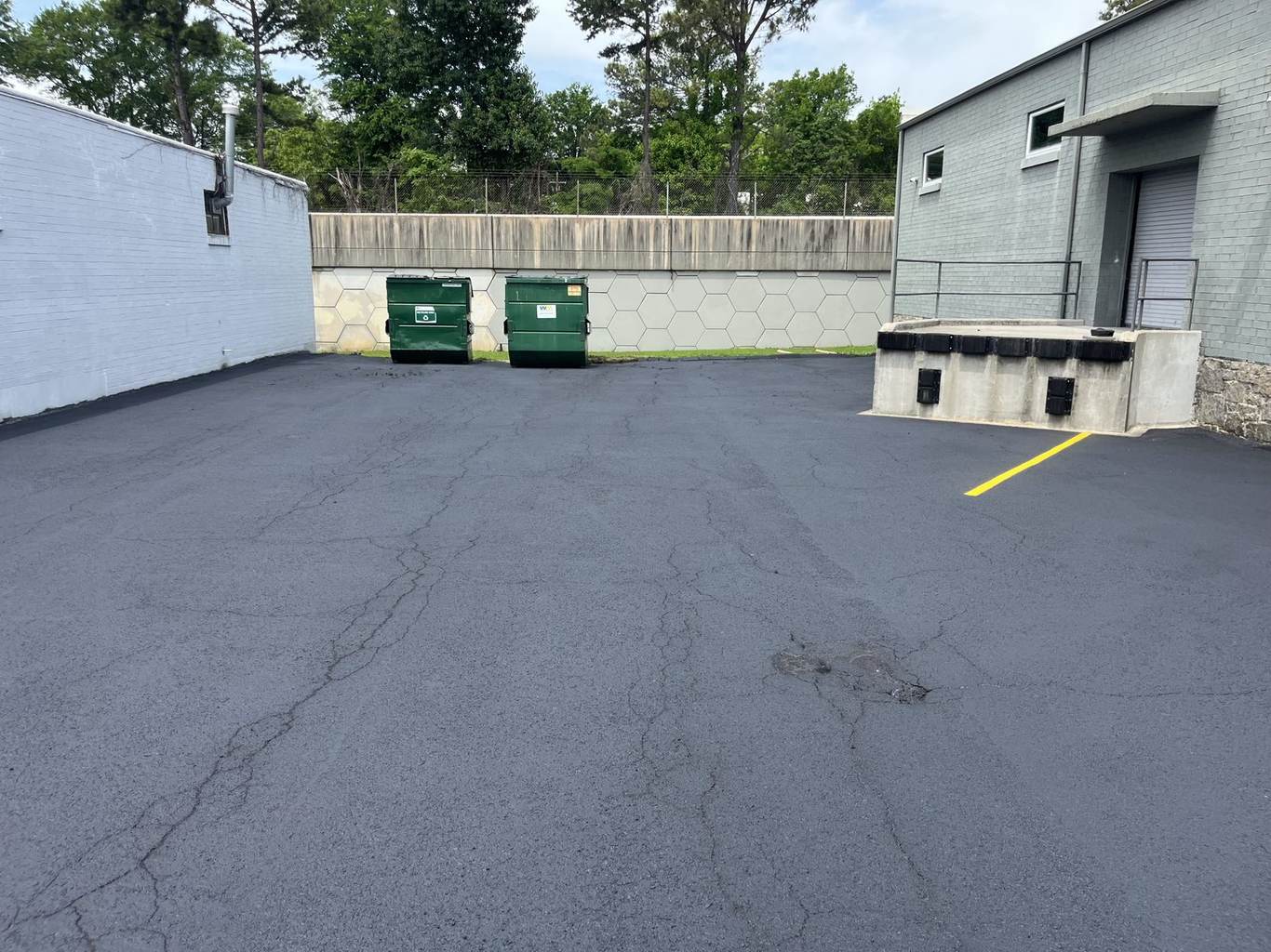 Commercial asphalt parking lot paving project in Metro Atlanta by Biran Paving Group